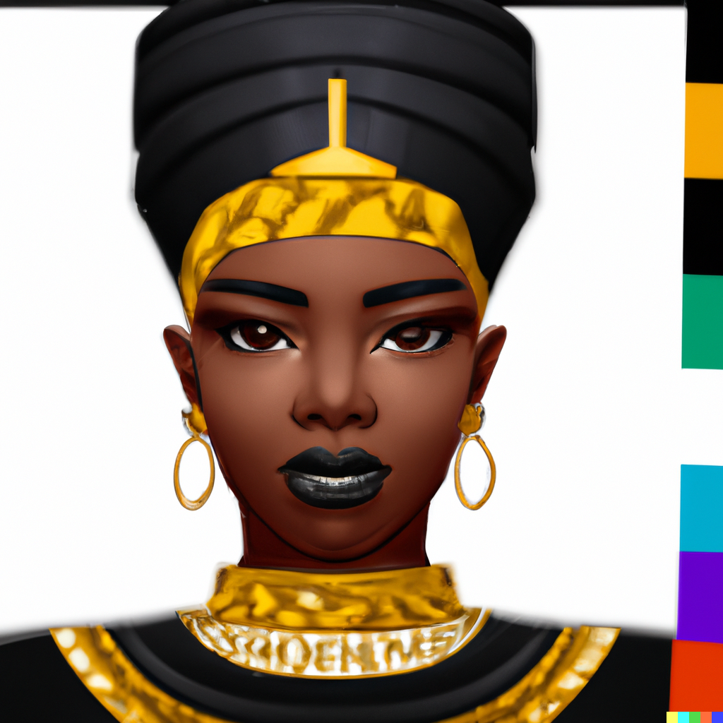 black woman, queen